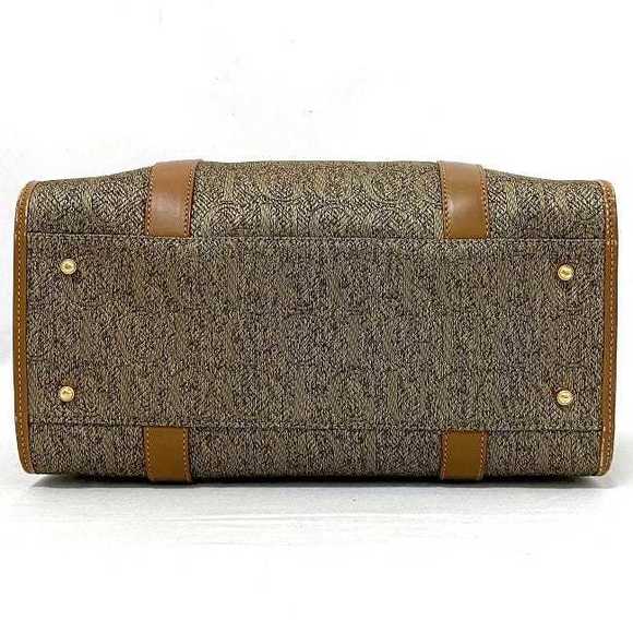 Gucci Mini Bag Canvas Leather Gray Camel Brown - Picture 5 of 10